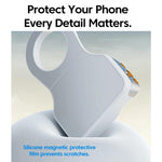 Magnetic Mount Camera Assistant Wireless Bluetooth Remote Zoom Photo Handheld Stabilizer, White Without Light