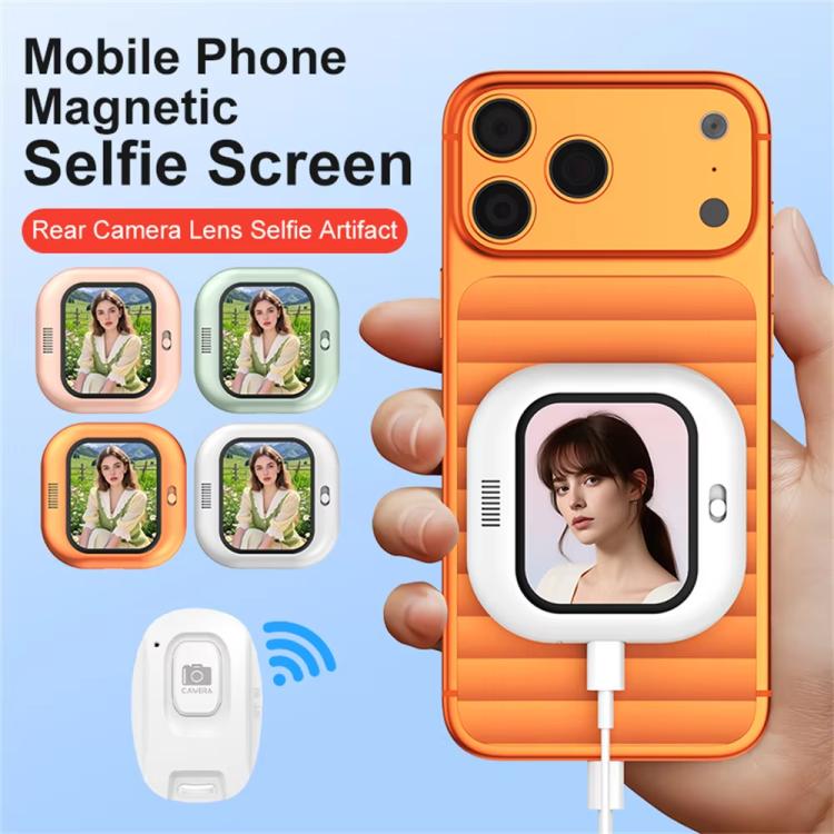 X3 Wired Smartphone Selfie Mirror Magnetic Rear Mounted Selfie Display, X3 Wired