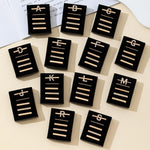 5pcs /Set Strap Decorative Rings Strap Letter Charms Accessories, A, B, C, D, E, F, G, J, K, L, M, R, S
