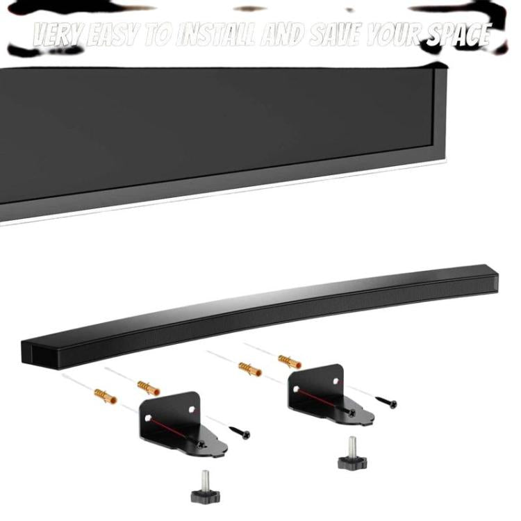 JJ-8007-B-0 2pcs For Samsung Curved Soundbar Wall Mount Speaker Bracket, For Samsung Curved Soundbar