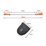 Outdoor Portable Hand-held Wire Saw Field Survival Manganese Steel Chain Saw Multifunctional Logging Saw, Wire Saw (11 Teeth Orange), Wire Saw (11 Teeth Black)