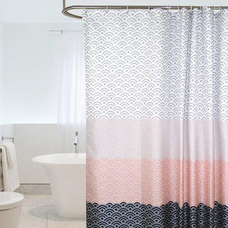 Geometric Shower Curtain Waterproof Bath Bathroom Curtain, With 200 x Height 200cm, With 100 x Height 200cm, With 120 x Height 200cm, With 150 x Height 200cm, With 220 x Height 200cm, With 260 x Height 200cm, With 280 x Height 200cm                    ...