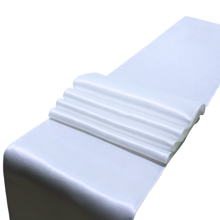 Satin Tablecloth Table Decoration for Home Party Wedding Christmas Decoration, 30X275CM