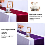 Satin Tablecloth Table Decoration for Home Party Wedding Christmas Decoration, 30X275CM