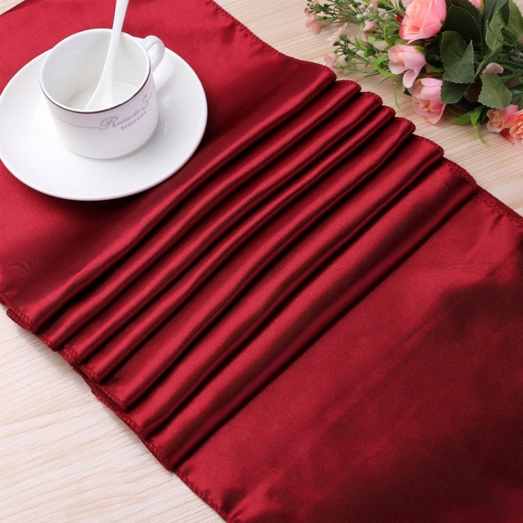 Satin Tablecloth Table Decoration for Home Party Wedding Christmas Decoration, 30X275CM