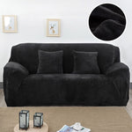Plush Fabric Sofa Cover Thick Slipcover Couch Elastic Sofa Covers Not Include Pillow Case, 1 seat 90-140cm, 2 seat 145-185cm, 3 seat 190-230cm, 4 seat 230-300cm