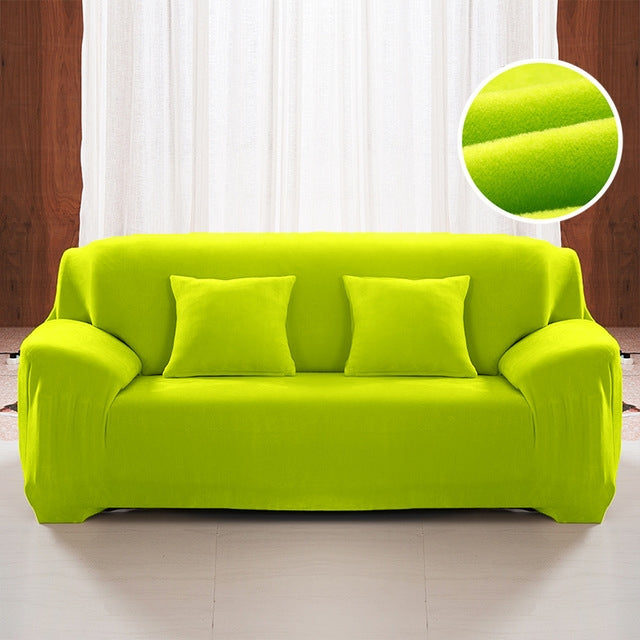 Plush Fabric Sofa Cover Thick Slipcover Couch Elastic Sofa Covers Not Include Pillow Case, 1 seat 90-140cm, 2 seat 145-185cm, 3 seat 190-230cm, 4 seat 230-300cm