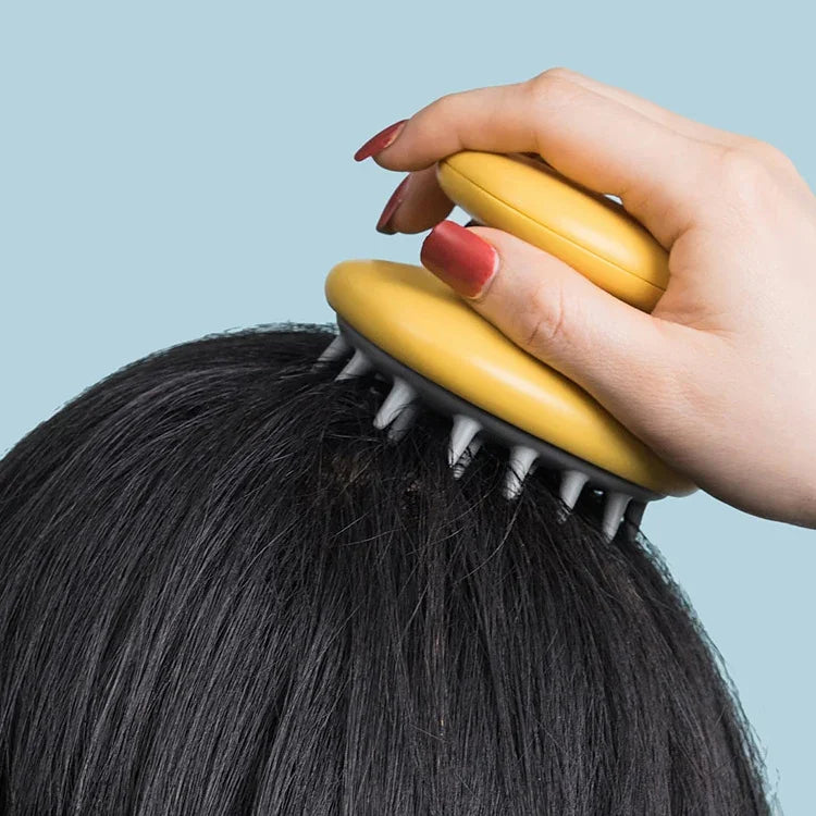 Household Shampoo Comb Silicone Massage Comb Portable Head Grab Dandruff Hair Brush