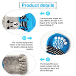 4pcs /Set Cute Puppy Dogs Pet Knitted Anti-slip Socks, S, M, L