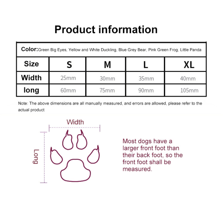 4pcs /Set Cute Puppy Dogs Pet Knitted Anti-slip Socks, S, M, L