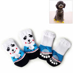 4pcs /Set Cute Puppy Dogs Pet Knitted Anti-slip Socks, S, M, L