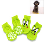 4pcs /Set Cute Puppy Dogs Pet Knitted Anti-slip Socks, S, M, L
