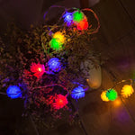 20 LEDs Solar Powered Pine Cone Outdoor Energy Saving Holiday Wedding Decoration String Light Garden Landscape Lamp