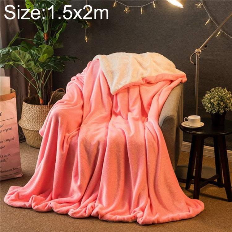 Winter Sofa Blanket Double Thick Cashmere Coral Fleece Ofice Nap Blanket, 1x1.6m, 1.2x2m, 1.5x2m, 1.8x2m, 2x2.3m