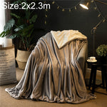 Winter Sofa Blanket Double Thick Cashmere Coral Fleece Ofice Nap Blanket, 1x1.6m, 1.2x2m, 1.5x2m, 1.8x2m, 2x2.3m