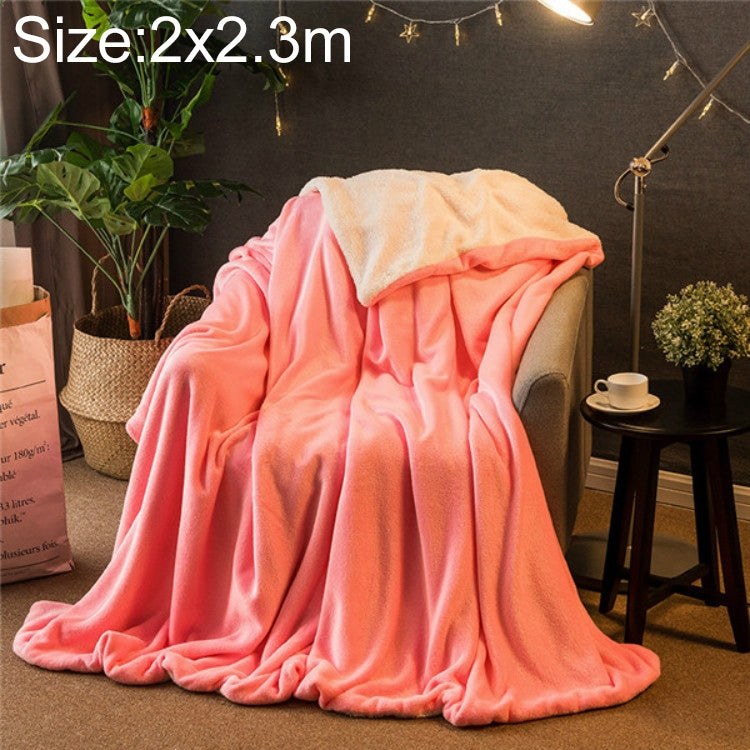 Winter Sofa Blanket Double Thick Cashmere Coral Fleece Ofice Nap Blanket, 1x1.6m, 1.2x2m, 1.5x2m, 1.8x2m, 2x2.3m