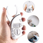 0-50MM Electronic Digital Display Fat Measurement Caliper Waist Circumference Ruler, Silver