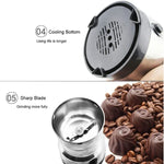 Multi-functional EU Plug Coffee Grinder Stainless Electric Herbs/Spices/Nuts/Grains/Coffee Bean Grinding, Coffee Grinder, EU Plug