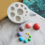 Round Silicone Fondant Cake Mold DIY Baking Decoration Chocolate Tool, Round Silicone(Grey), Round Silicone(Pink)