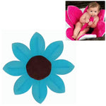Newborn Baby Bathtub Foldable Blooming Bath Flower Bath Tub for Baby Blooming Sink Bath for Baby Play Bath Sunflower Cushion Mat, Diameter: 85cm, Blue, Dark Blue, Green, Pink, Purple, Rose, Yellow