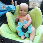 Newborn Baby Bathtub Foldable Blooming Bath Flower Bath Tub for Baby Blooming Sink Bath for Baby Play Bath Sunflower Cushion Mat, Diameter: 85cm, Blue, Dark Blue, Green, Pink, Purple, Rose, Yellow