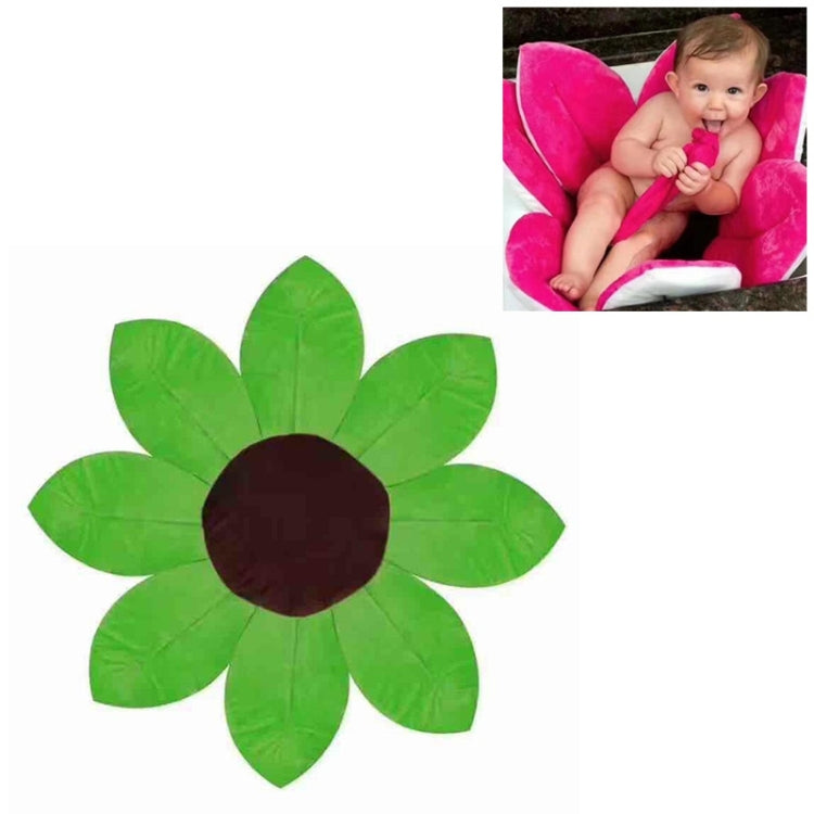 Newborn Baby Bathtub Foldable Blooming Bath Flower Bath Tub for Baby Blooming Sink Bath for Baby Play Bath Sunflower Cushion Mat, Diameter: 85cm, Blue, Dark Blue, Green, Pink, Purple, Rose, Yellow