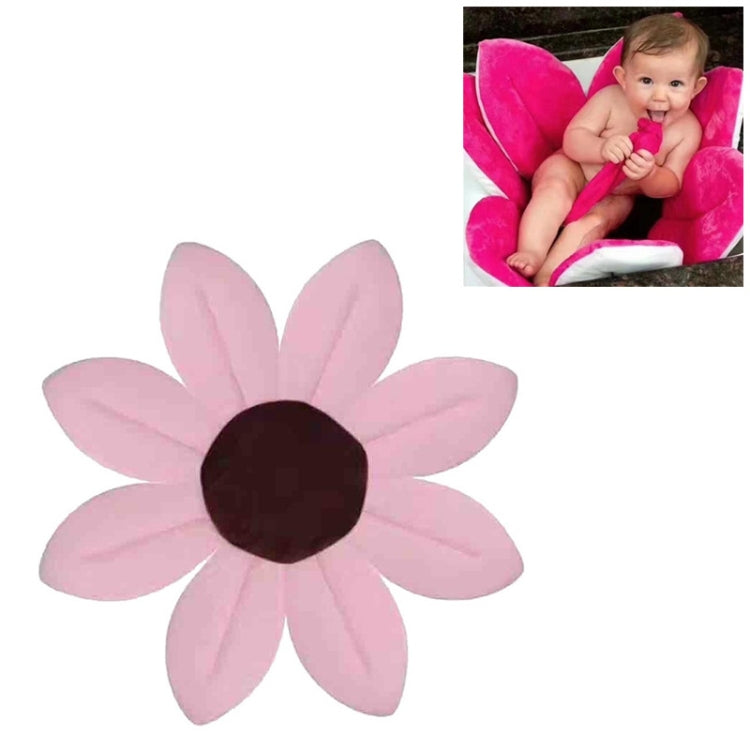 Newborn Baby Bathtub Foldable Blooming Bath Flower Bath Tub for Baby Blooming Sink Bath for Baby Play Bath Sunflower Cushion Mat, Diameter: 85cm, Blue, Dark Blue, Green, Pink, Purple, Rose, Yellow