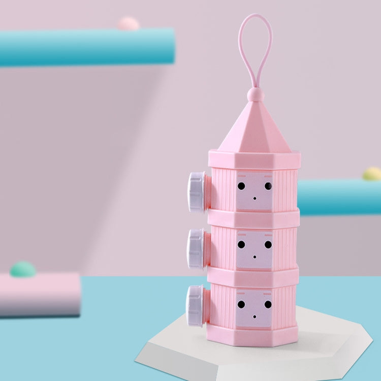 Outdoor Portable Detachable Layered Milk Powder Box Baby Sealed Milk Powder Box, 3 Grids, 4 Grids