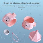 Outdoor Portable Detachable Layered Milk Powder Box Baby Sealed Milk Powder Box, 3 Grids, 4 Grids