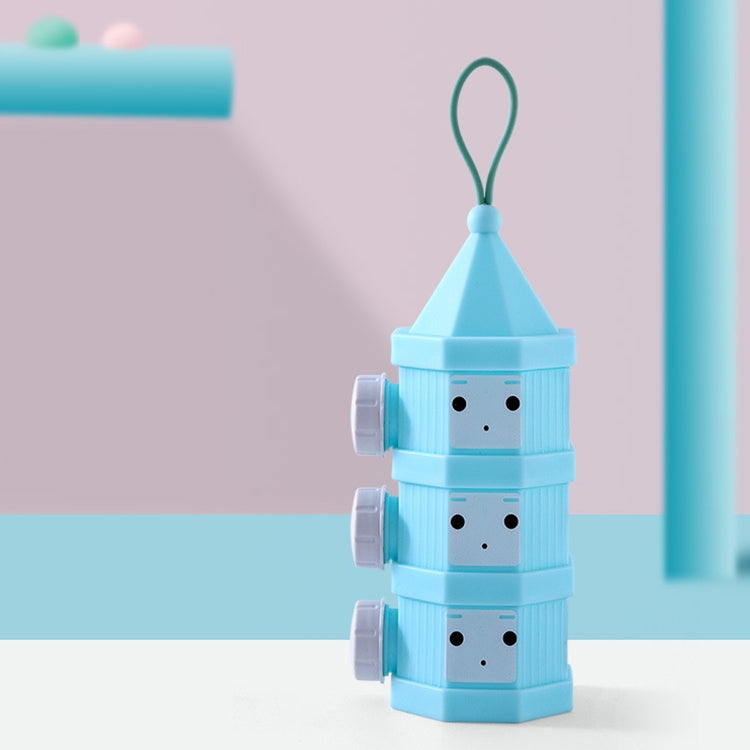 Outdoor Portable Detachable Layered Milk Powder Box Baby Sealed Milk Powder Box, 3 Grids, 4 Grids