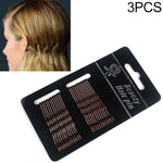 3 PCS Female Black Gold Barrettes Hair Clips Headbands Hair Accessories