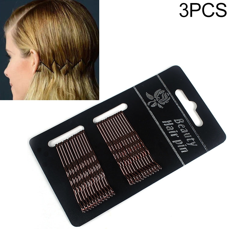 3 PCS Female Black Gold Barrettes Hair Clips Headbands Hair Accessories