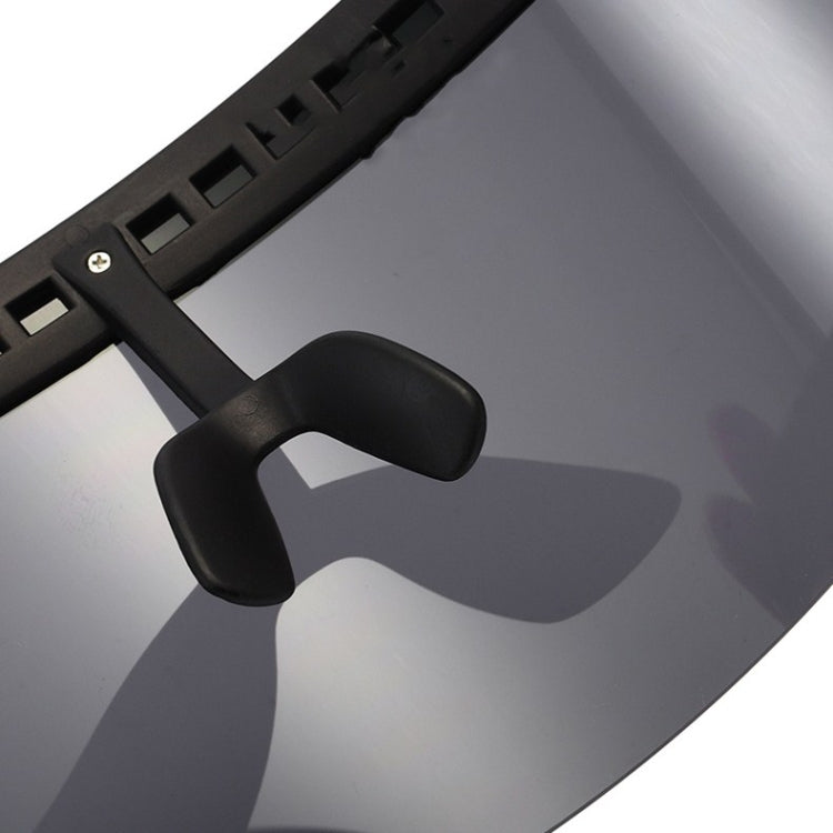 Anti-peeping Sun Mirror Integrated Anti-foam Sunscreen Mask, Black Frame Gray, Black Frame Red, Black Frame Blue, Black Frame Yellow, Black Frame Transparent, Black Frame White Mercury, Black Frame Rainbow, Black Frame Local Gold                       ...