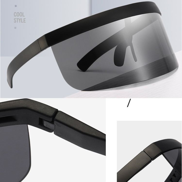 Anti-peeping Sun Mirror Integrated Anti-foam Sunscreen Mask, Black Frame Gray, Black Frame Red, Black Frame Blue, Black Frame Yellow, Black Frame Transparent, Black Frame White Mercury, Black Frame Rainbow, Black Frame Local Gold                       ...