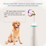 Pet Electric Toothbrush Tooth Polisher Oral Cleaning Plaque Removal Tool