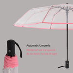 Creative Transparent Folding Umbrella 8 Bones Automatic Umbrella