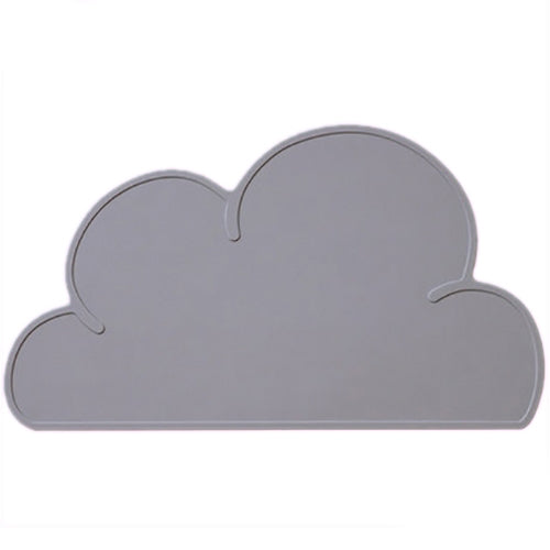 Children Cloud Silicone Placemat Waterproof Environmental Protection Student Table Mat, White, Black, Yellow, Blue, Green, Light Pink, Dark Gray, Light Blue, Light Green, Light Gray, Dark  Pink