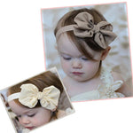 2 PCS Baby Headband Ribbon Chiffon Bow Children Hair Band Headwear