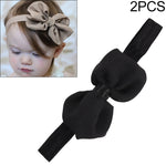 2 PCS Baby Headband Ribbon Chiffon Bow Children Hair Band Headwear