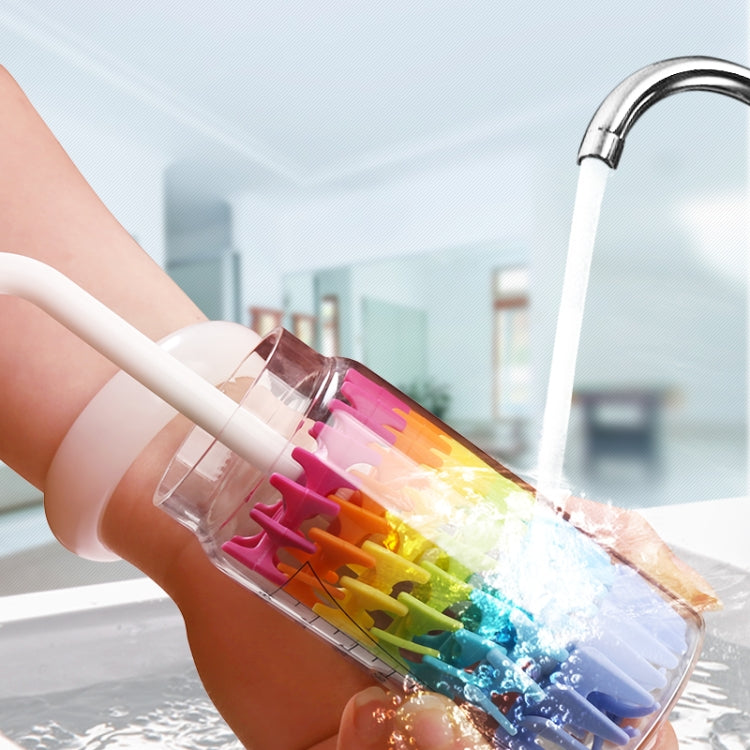 Silicone Baby Bottle Brush Cleaning Pacifier Nozzle Tube Cup Silicone Brush, Silicone Brush