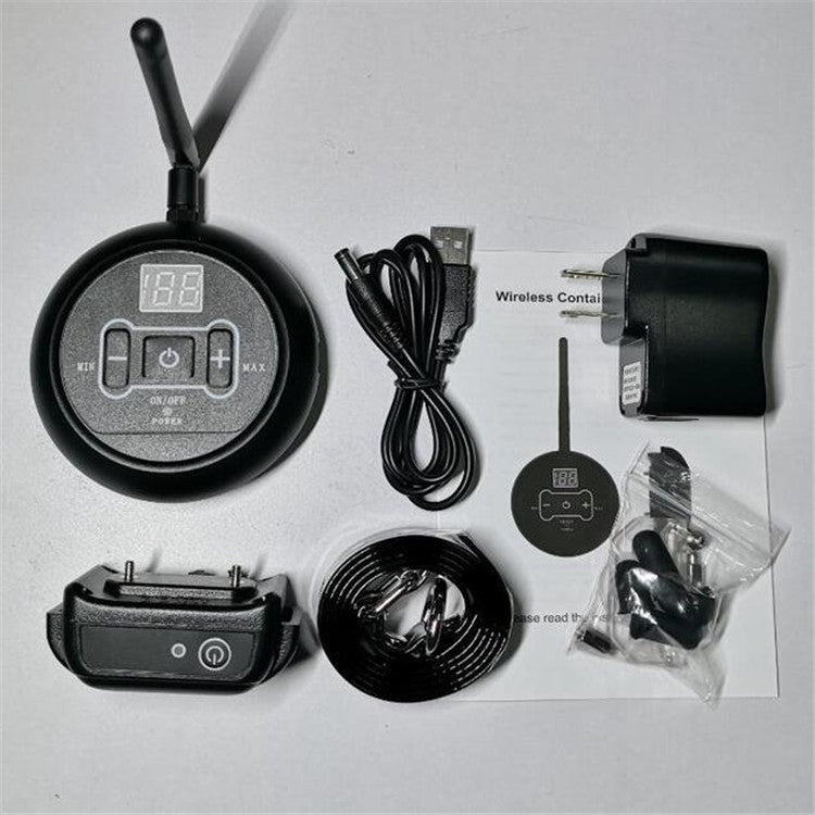 Elektronischer Zaun, kabelloses Haustiertrainingsgerät mit Antibellfunktion, UK-Stecker (1 Halsband), US-Stecker (1 Halsband), AU-Stecker (1 Halsband)