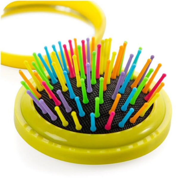 Reisefreundlicher, faltbarer Massagespiegelkamm