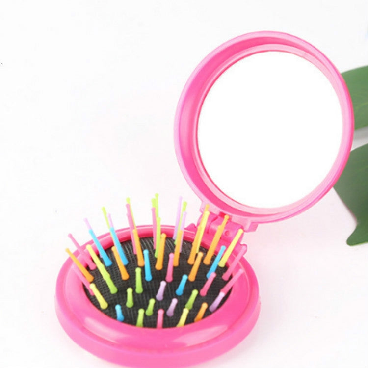 Reisefreundlicher, faltbarer Massagespiegelkamm