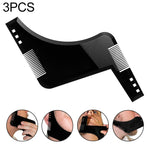 Double-sided Beard Comb Molding Template Tool Beard Shaping Styling Tool With Inbuilt Comb