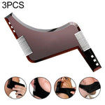 Double-sided Beard Comb Molding Template Tool Beard Shaping Styling Tool With Inbuilt Comb