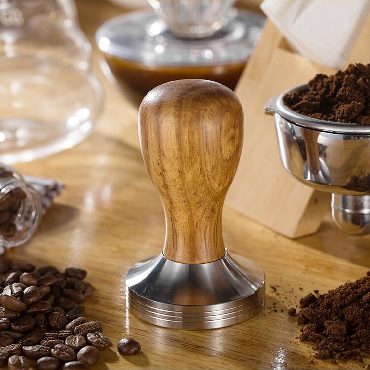 Stainless Steel Solid Wood Handle Integrated Coffee Powder, 57.5mm Red Sandalwood Handle, 58mm Red Sandalwood Handle, 57.5mm Oak Handle, 58mm Oak Handle, 57.5mm Rosewood Handle, 58mm Rosewood Handle, 57.5mm Stainless Steel Detachable Handle