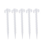 10 PCS/Set Luminous Camping Canopy Tent Ground Screw Pegs Horn Nails Outdoor Climbing Tent Plastic Nails Tent Accessories