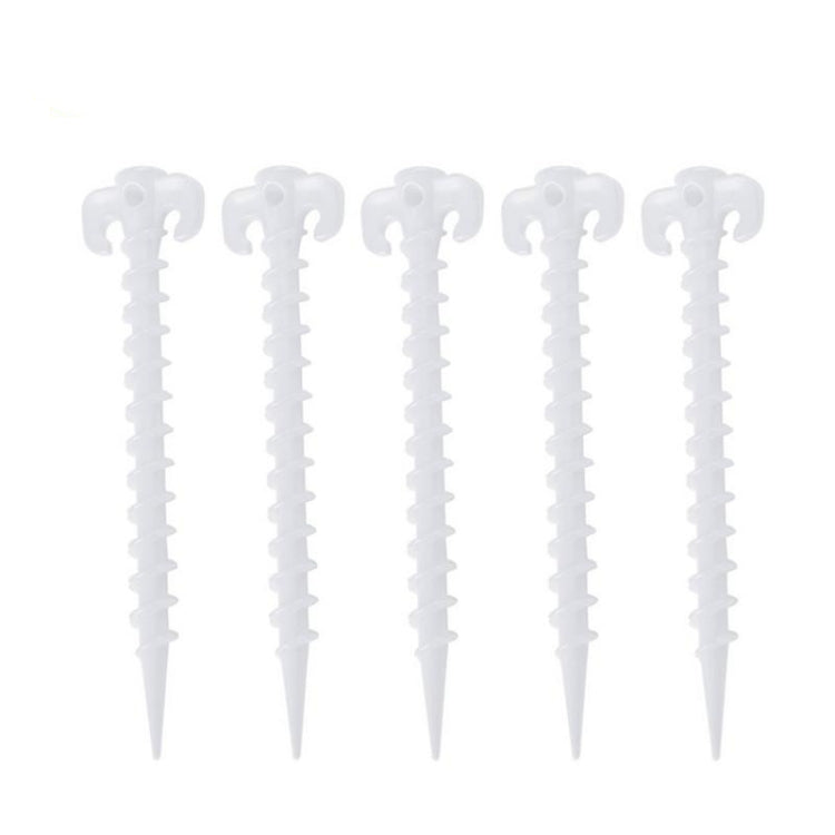 10 PCS/Set Luminous Camping Canopy Tent Ground Screw Pegs Horn Nails Outdoor Climbing Tent Plastic Nails Tent Accessories