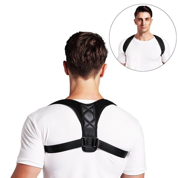 Adjustable Brace Support Belt Back Posture Corrector, M, L