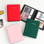 LOVEYOU Words Cover Standard Mini Photo Album Book, 3 inch 64 Sheets, 5 inch 32 Sheets